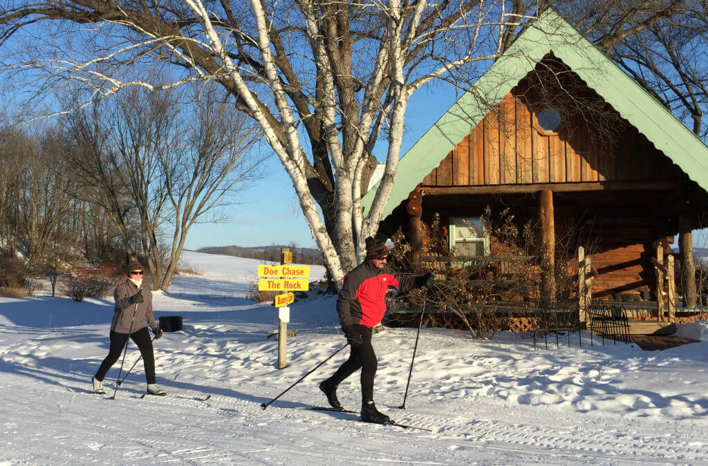 We offer several miles of groomed cross-country skiing trails at our Wisconsin Bed and Breakfast.