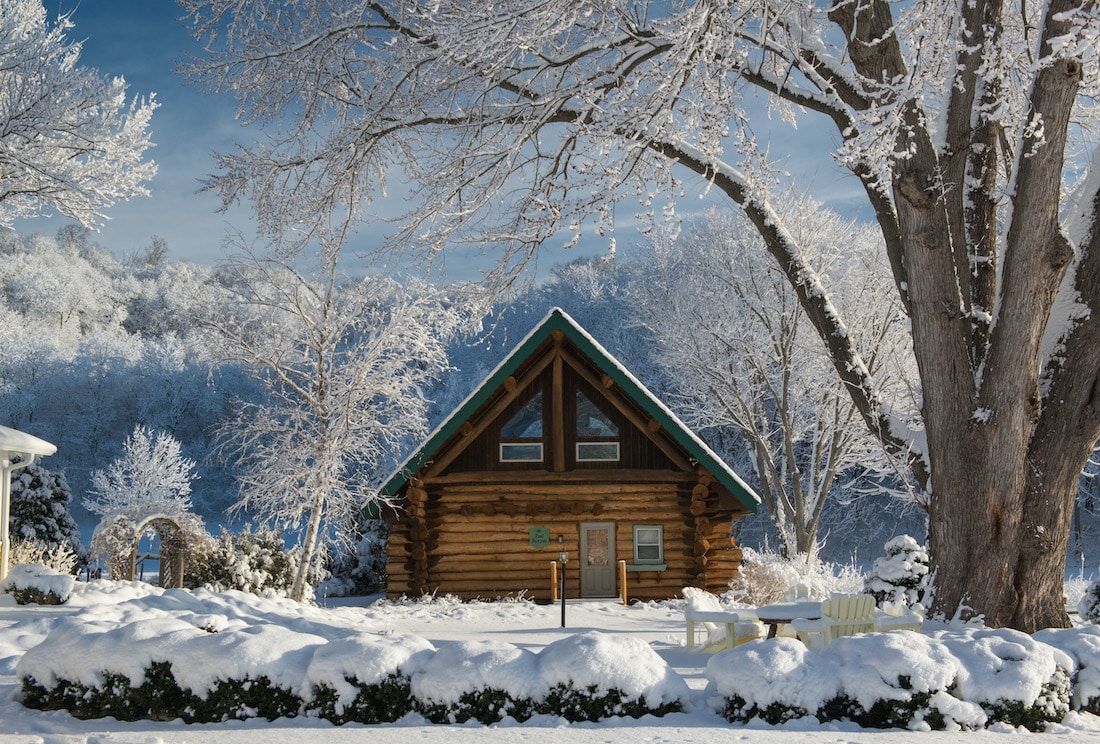 pet-friendly bed and breakfast in wisconsin in the snow
